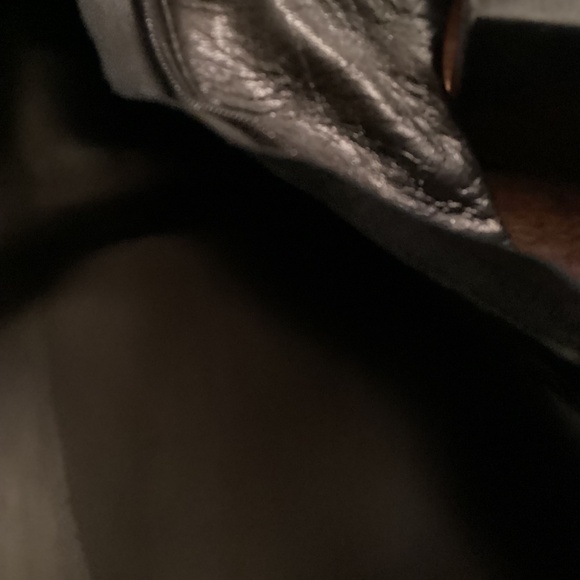 Women’s black leather boots with red stripe on the side - Picture 5 of 5